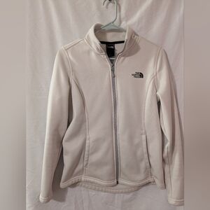 Women's Med Cream Fitted North Face Jacket